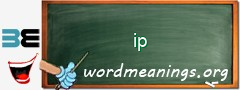 WordMeaning blackboard for ip